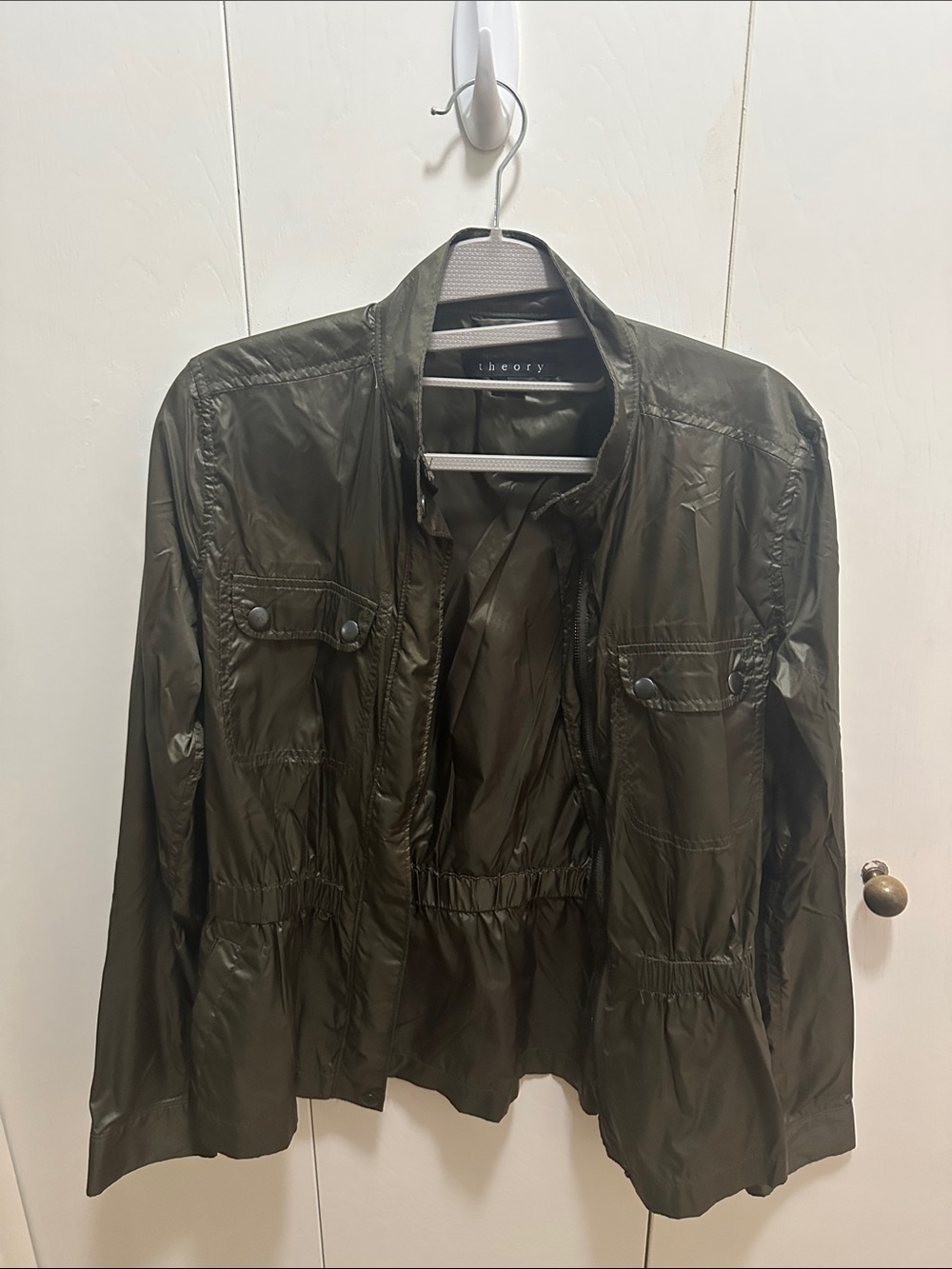 Theory Olive Green Utility Jacket